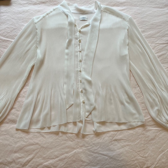 Aritzia Wilfred⎜BARBARA BLOUSE⎜LIGHT BIRCH - Picture 16 of 16
